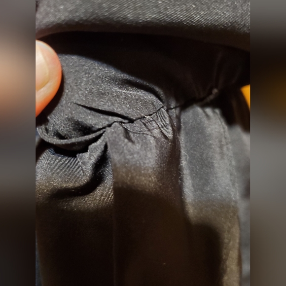 H&M little black dress ruffle silky dress - Picture 5 of 9